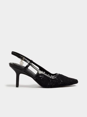 Luella Lace Slingback Courts