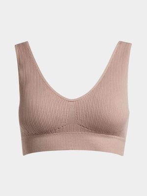 Moulded Seamless Crop Bra