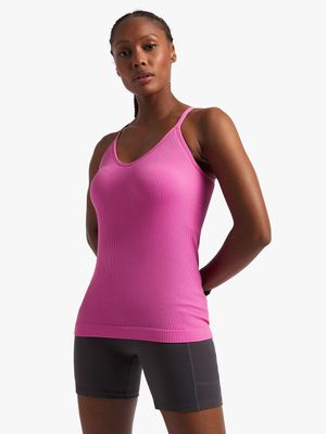 Women's TS Seamless Racerback Pink Vest