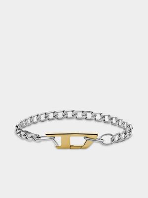 Diesel Stainless Steel Lobster Clasp Bracelet