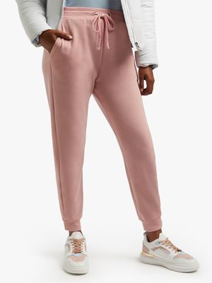 Women's Pink Fleece Jogger