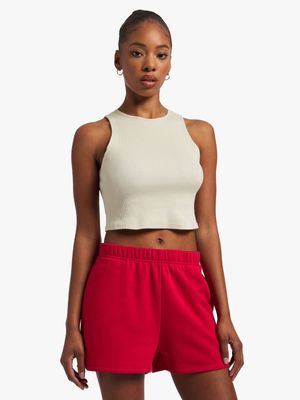 Y&G Rib Cropped Layering Vest