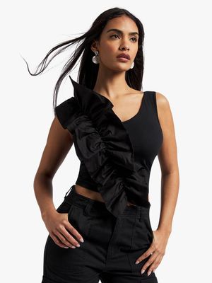 Y&G Frill Crop Vest