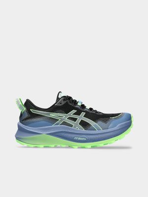 Mens Asics Gel-Trabuco Max 3 Black/Green Trail Running Shoes