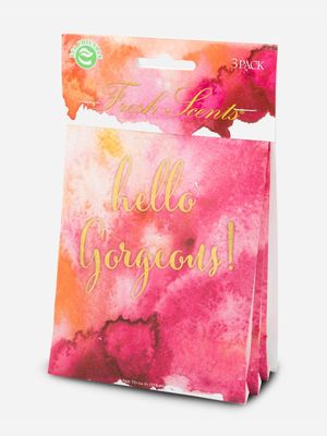 scented sachet 3pack hello gorgeous