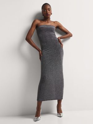 Y&G Lurex Boobtube Maxi Dress