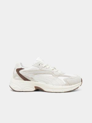 Puma Men's Teveris Nitro Corduroy White/Brown Sneaker