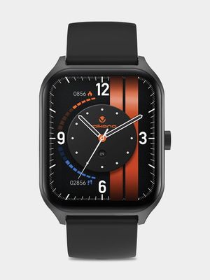 Volkano Fit Life Series Black Plated Silicone Smart Watch