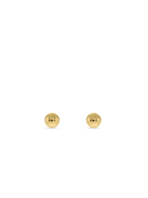 Yellow Gold,+-3mm Ball Stud Earrings