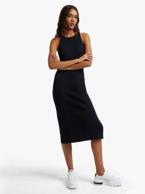 Y&G Racer Neckline Midi Dress