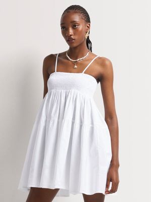 Y&G Poplin Smock Strappy Dress