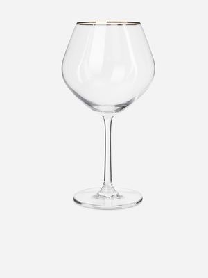 glamour gin glass w/gold rim 635ml