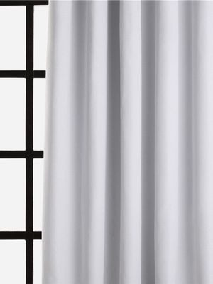 Curtain Eyelet Block-Out Melange Silver 265x250cm