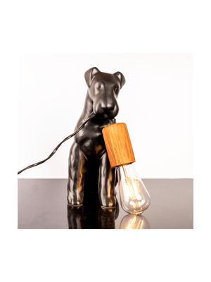 rialheim airedale table lamp gloss black