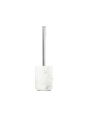 Toilet Brush Resin Marble White