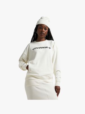 Converse Women's Egret Boyfriend Sweat Top