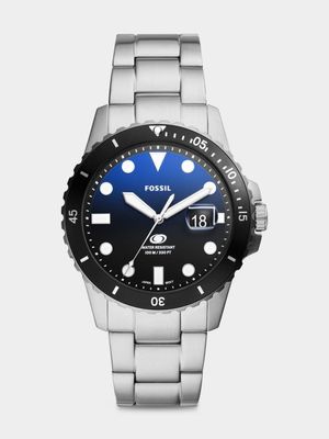 Fossil Blue Stainless Steel Blue & Black Dial Bracelet Watch