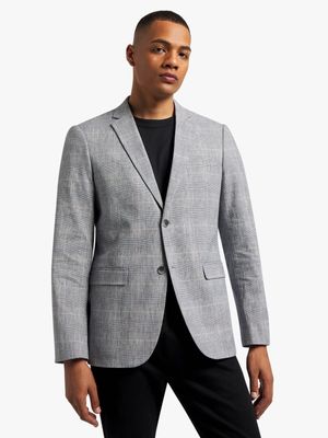 Men's Markham Slim Check Blue Blazer