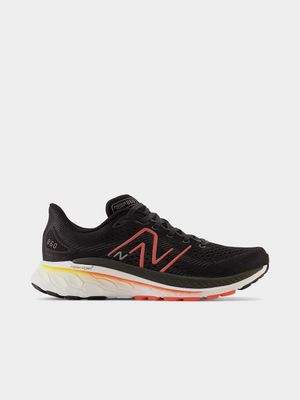 Mens New Balance Fresh Foam X 860 V13 2E Black/Red Running Shoes