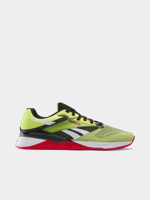 Mens Reebok Nano X4 Yellow/Red Training Shoes