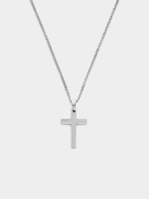 Stainless Steel Plain Matt Cross Pendant