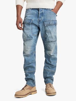 G-Star Men's 3D Straight Tapered Denim Cargo Pants