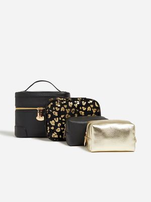 Luella 4 Piece Cosmetic Bag Set