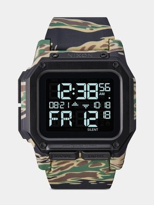 Nixon Men's Regulus Tiger Camo Silicone Watch