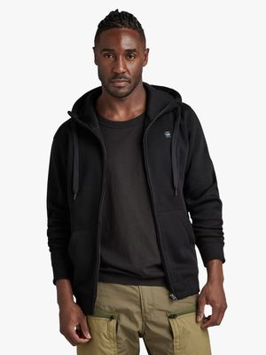 G-Star Men's Premium Core Black Zip Through Hoodie