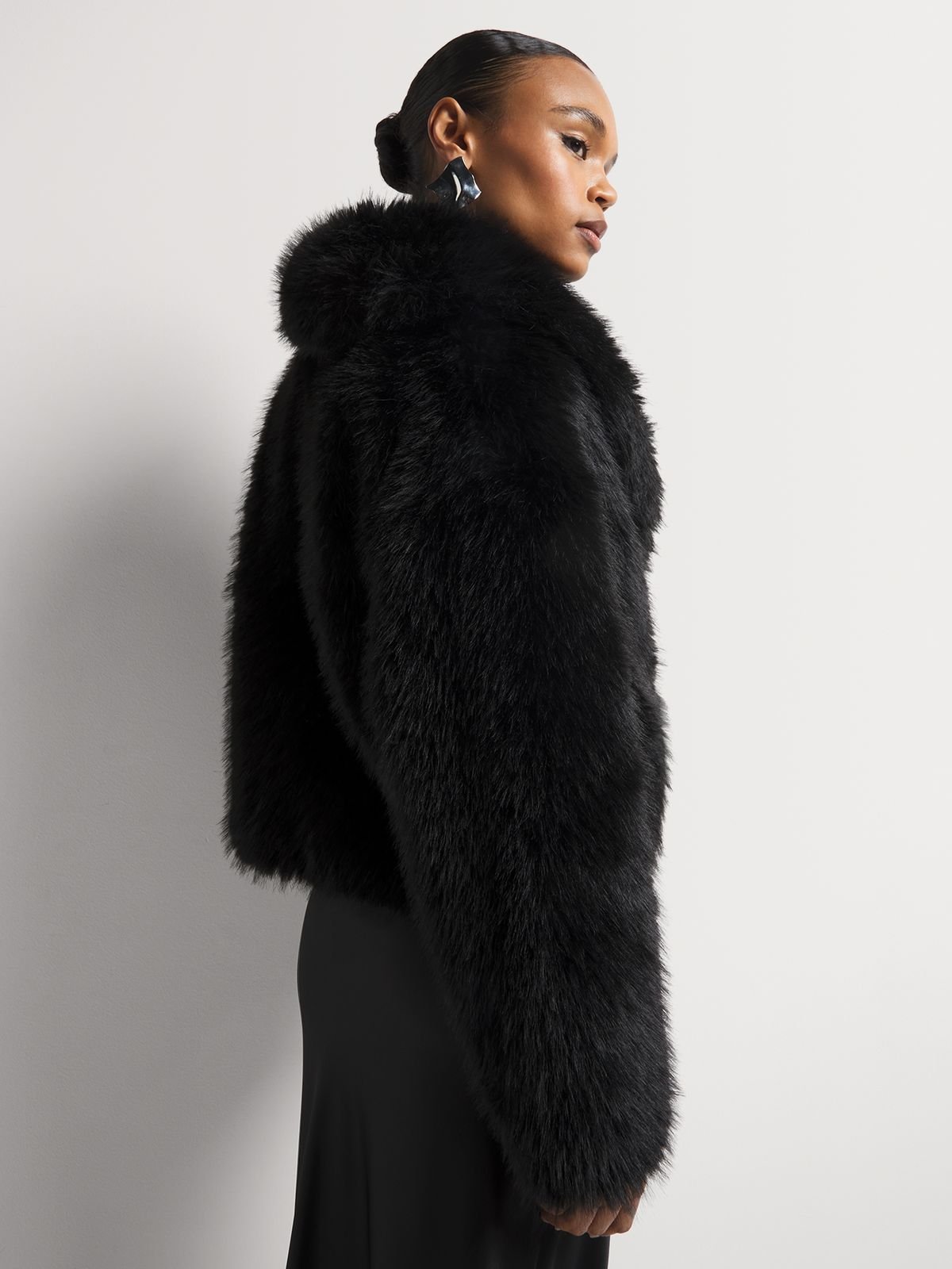 Luella Faux Fur Shawl Coat - Bash.com