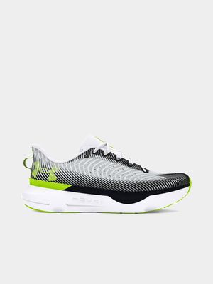 Mens Under Armour Hovr Infinite Pro White/Grey/Black Running Shoes