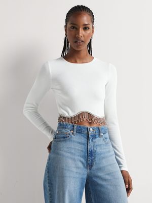 Y&G Embellished Long Sleeve Top