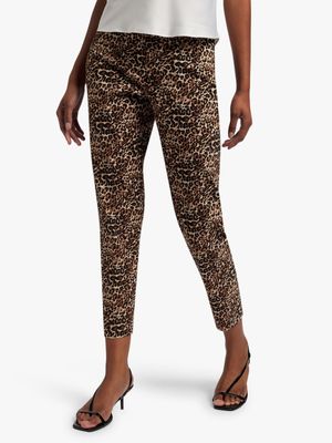 Tapered Leg Darted High Waist Pants