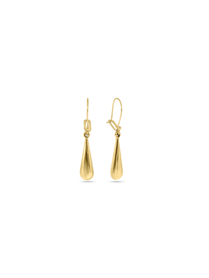 Sterling Silver & Yellow Gold, Teardrop Earrings