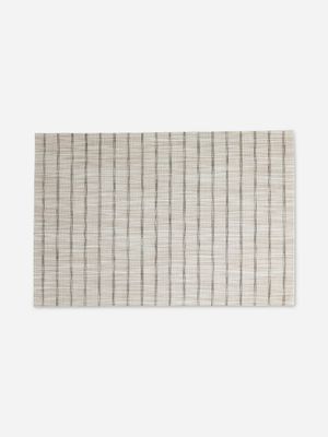 placemat neut/gry stripe textilene rectangular