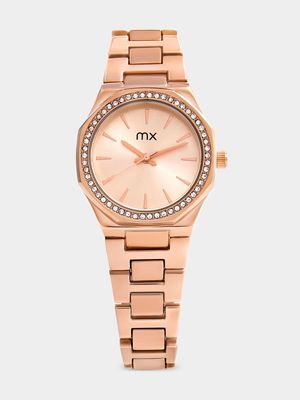 MX Rose Plated Blush Dial Bracelet Watch