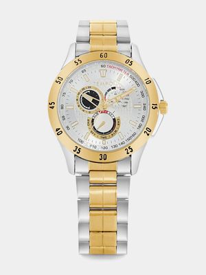 Tempo Gold & Silver Plated Multi Dial Bracelet Watch