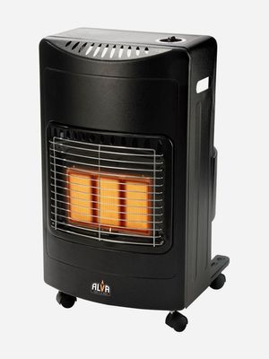 alva heater gas 3 panel black