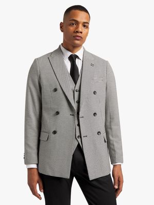 Men's Markham Slim Houndstooth Check Black/White Blazer