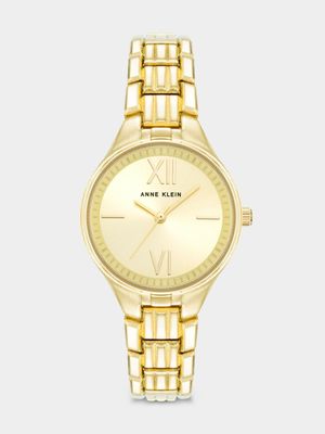 Anne Klein Gold Plated Bracelet Watch