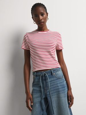 Y&G Stripe Baby Tee