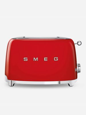 Smeg 2 Slice Toaster Red