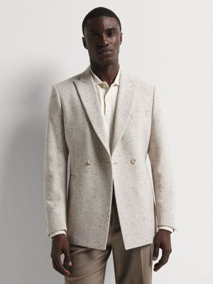 Men's Markham Smart Textured Popcorn Natural Melange Blazer