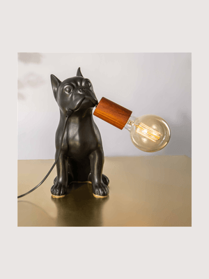 Rialheim Frenchie Table Lamp Matt Black Right