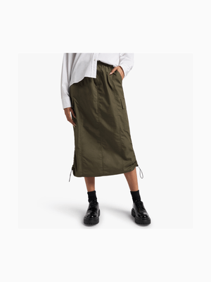 Y&G Parachute Utility Midi Skirt