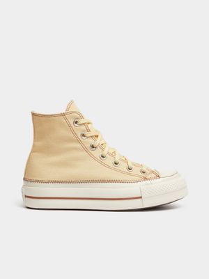 Converse Women's Vintage Beige Remastered CTAS Lift Sneaker