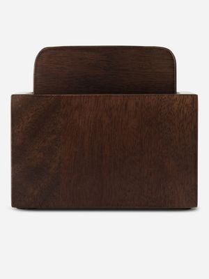 @home Madera Square Coasters Set/4 with Holder