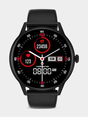 Volkano Fit Soul Series Black Plated Silicone Smart Watch