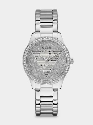 Guess Lady Idol Silver Plated Bracelet Watch