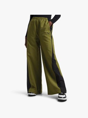 Puma Women's Dare To Olive Parachute Pants